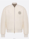 Cotton Blend Bomber Jacket Beige - DIOR - BALAAN 7