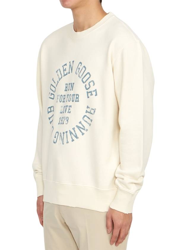 Cotton Journey Sweatshirt Ivory - GOLDEN GOOSE - BALAAN 5