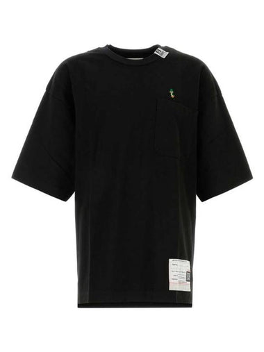 Embroidery Duck Short Sleeve T-Shirt Black - MAISON MIHARA YASUHIRO - BALAAN 1