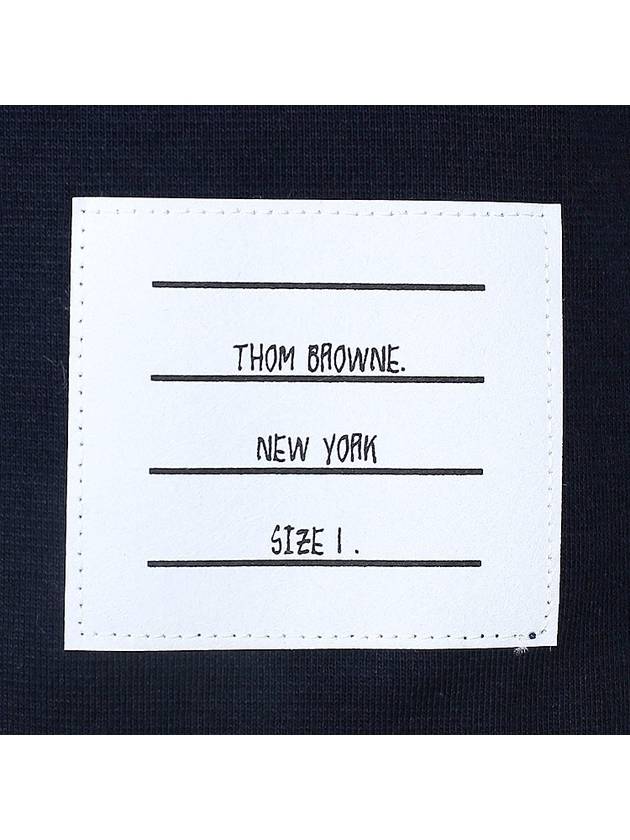 Cotton Oversized Pocket Short Sleeve T-Shirt Navy - THOM BROWNE - BALAAN 6