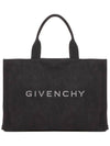 Logo embroidered open top tote bag BK50DXK1Y2_001 - GIVENCHY - BALAAN 2