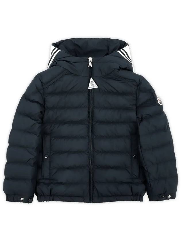 Kids BATARN Logo Patch Hooded Padded Jacket Navy 1A00017 549SK 77G - MONCLER - BALAAN 3