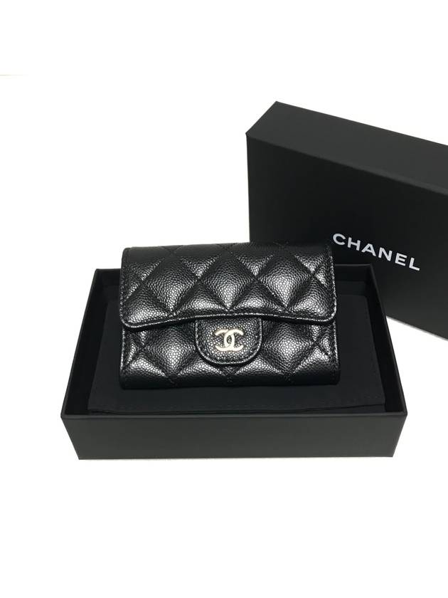 Classic Gold Logo Caviar Card Wallet Black - CHANEL - BALAAN 2