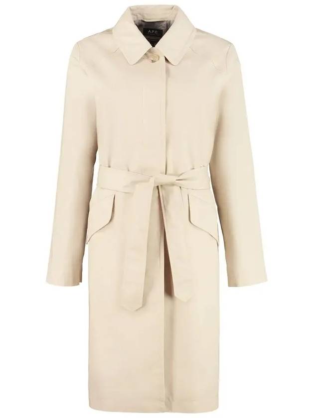 Women's Lucien Trench Coat Beige - A.P.C. - BALAAN.