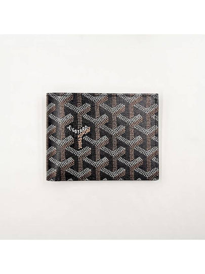 Victoire Wallet In Canvas And Calfskin Black - GOYARD - BALAAN 2