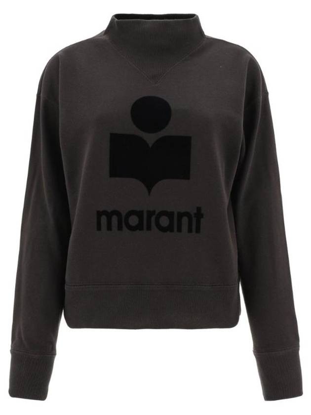 Moby Logo Print Sweatshirt Black - ISABEL MARANT ETOILE - BALAAN 1