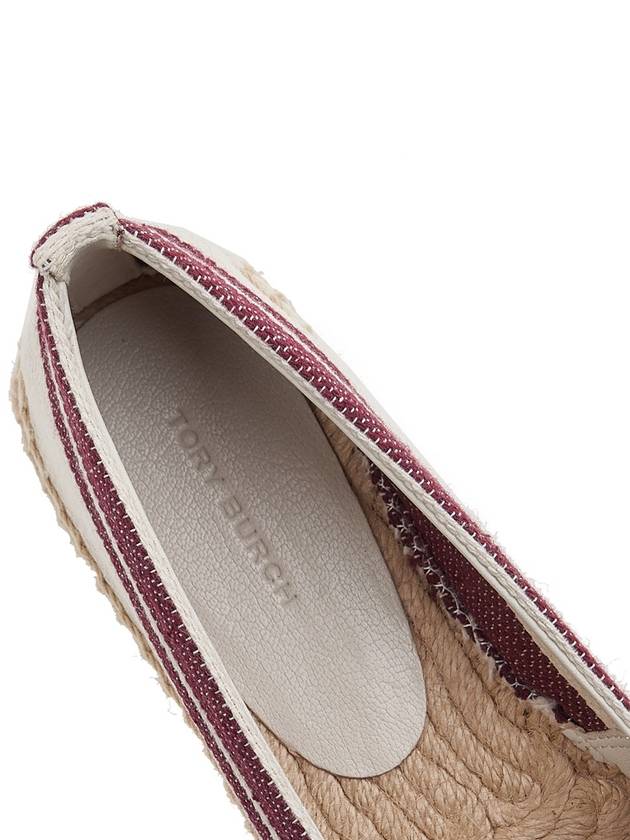 Logo Cotton Espadrille Dark Red - TORY BURCH - BALAAN 8