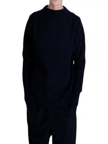 ANDERSENANDERSEN Navy Crewneck NC Blue - ANDERSEN-ANDERSEN - BALAAN 1