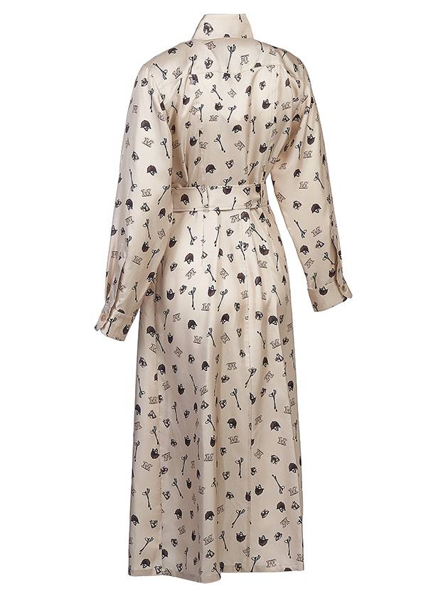 Women's Paste Print Silk Dress PASTE 001 - MAX MARA - BALAAN 4