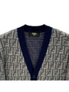 FF logo wool cardigan FZC491 - FENDI - BALAAN 3