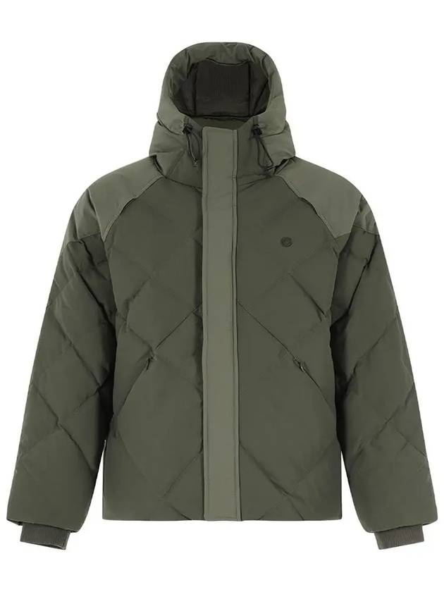 Cordura Nylon Mix Hooded Down Puffer Padding Khaki - OFFGRID - BALAAN 4