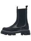 Cleated Mid Chelsea Boots Black - GANNI - BALAAN 2