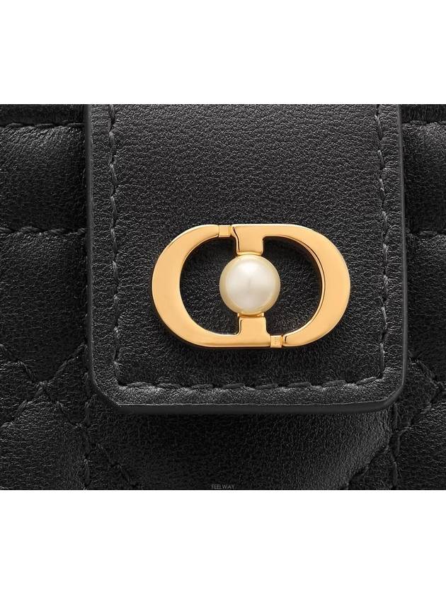 Dior Jolie Pocket Card Wallet Black Cannage Lambskin - DIOR - BALAAN 5