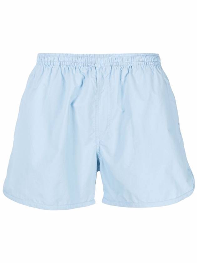 Pocket Heart Logo Swim Shorts Sky Blue - AMI - BALAAN 2