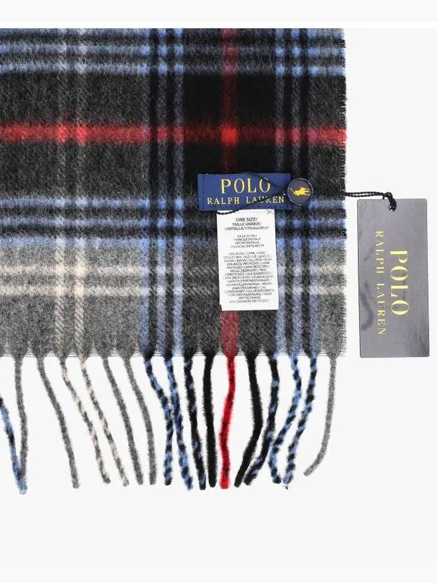 PC0946 036 Pony Plaid Bedford Muffler Scarf - POLO RALPH LAUREN - BALAAN 4