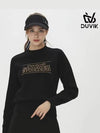 Women s logo lettering mock neck knit sweater DE3WSW262BK - DUVIK - BALAAN 5