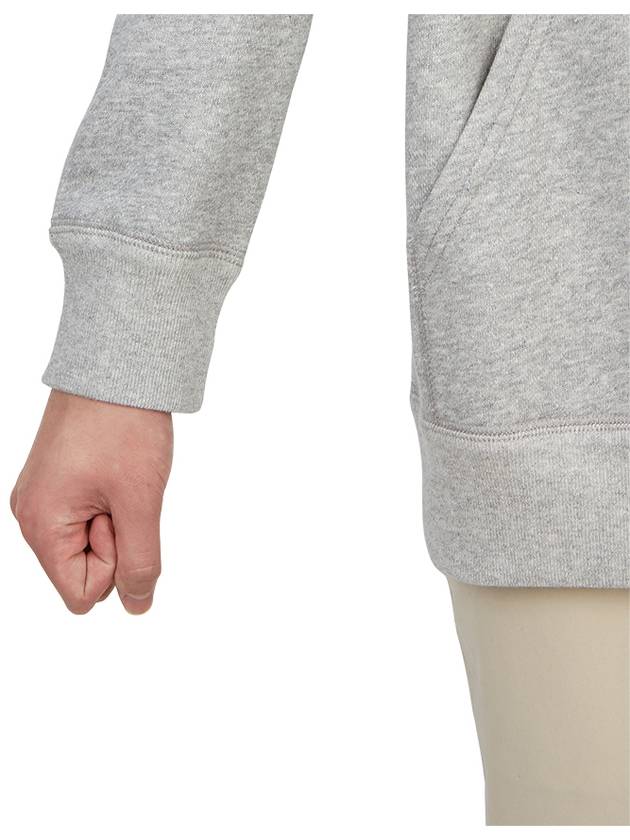 Matte Logo Print Hoodie Grey - ISABEL MARANT - BALAAN 11