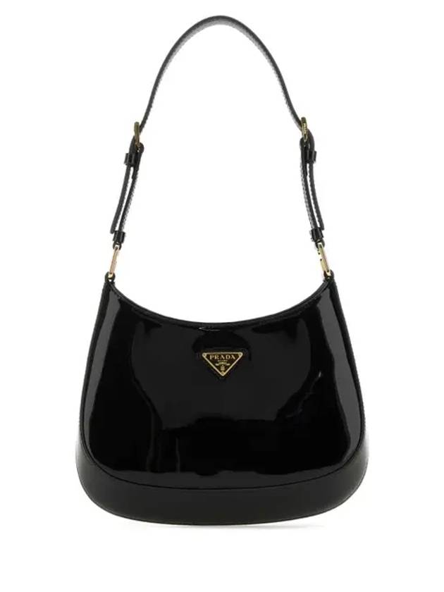 Cleo Patent Leather Shoulder Bag Black - PRADA - BALAAN 2