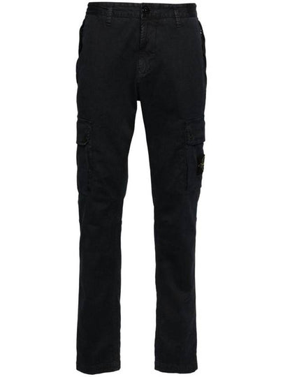 Compass Badge Cargo Straight Pants Blue - STONE ISLAND - BALAAN 2