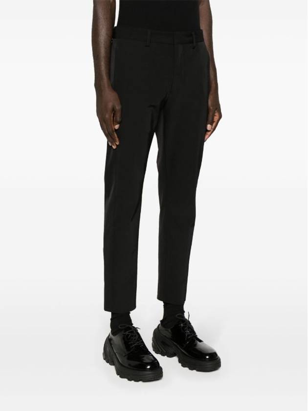 Mid rise cropped straight pants black - PRADA - BALAAN 5