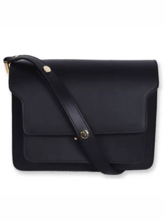 Trunk Medium Calfskin Shoulder Bag Black - MARNI - BALAAN 2