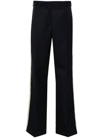 High Waist Straight Pants PWCA107S24FAB0034603 - PALM ANGELS - BALAAN 1