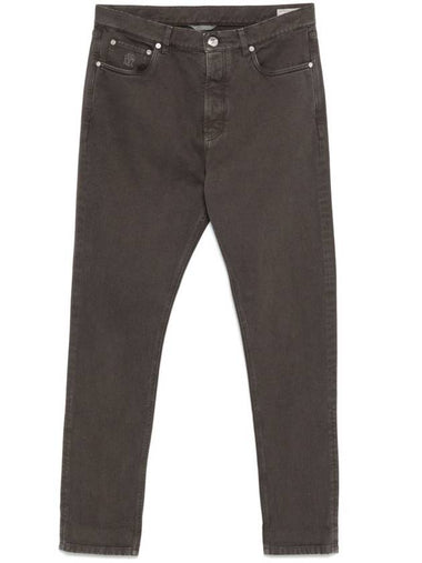 Brunello Cucinelli Jeans Brown - BRUNELLO CUCINELLI - BALAAN 1