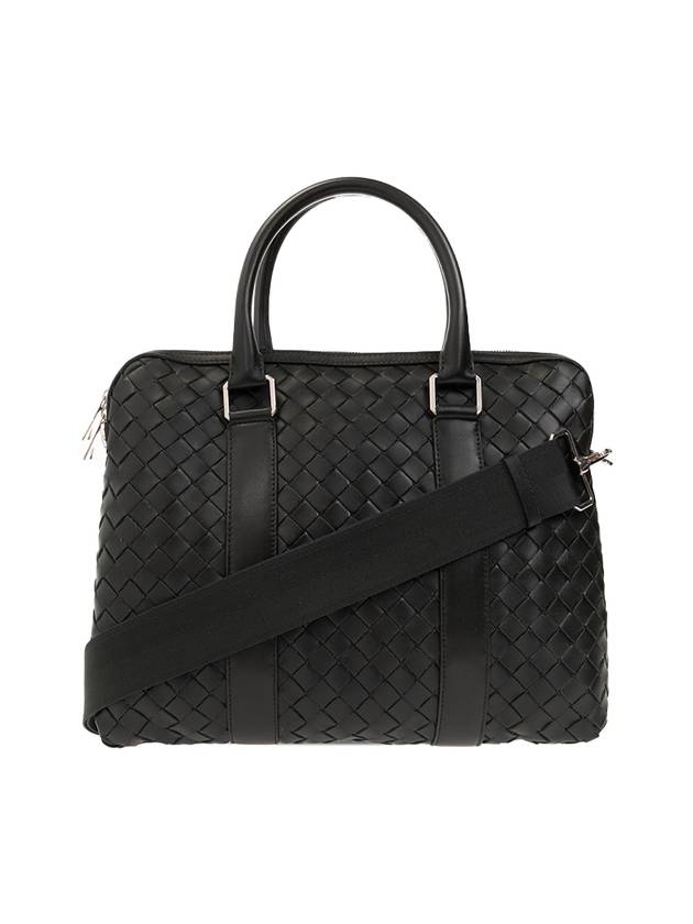 Intrecciato Leather Brief Case Dark Green - BOTTEGA VENETA - BALAAN 1