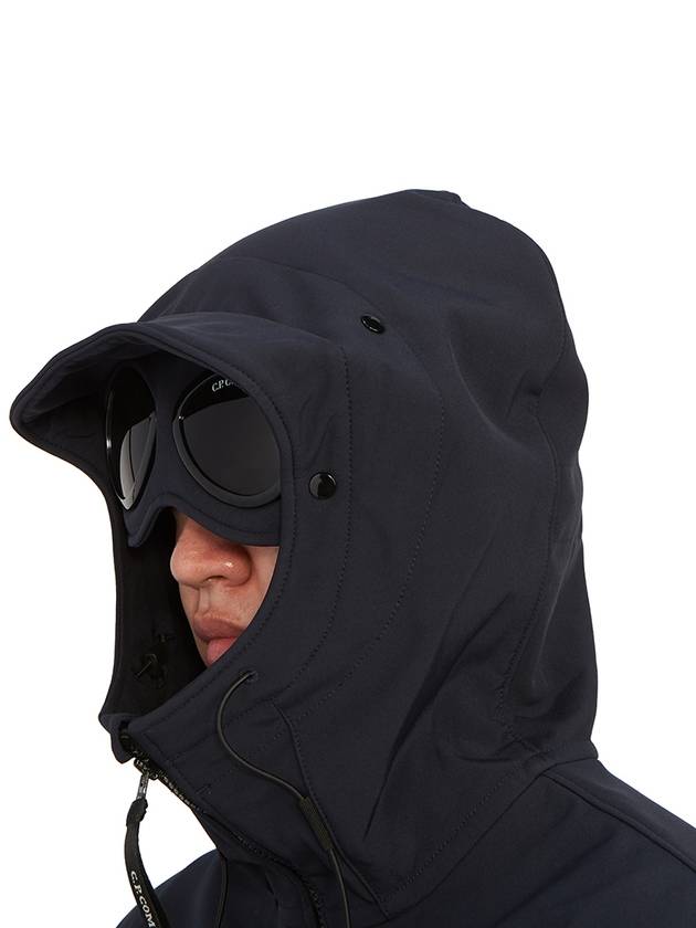 Men's Shell R Drawstring Goggle Hooded Jacket Navy - CP COMPANY - BALAAN 11