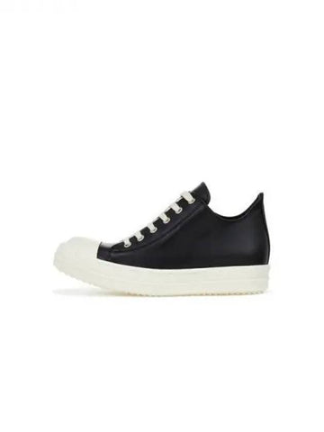 WOMEN Leather Low Top Sneakers Black 271588 - RICK OWENS - BALAAN 1