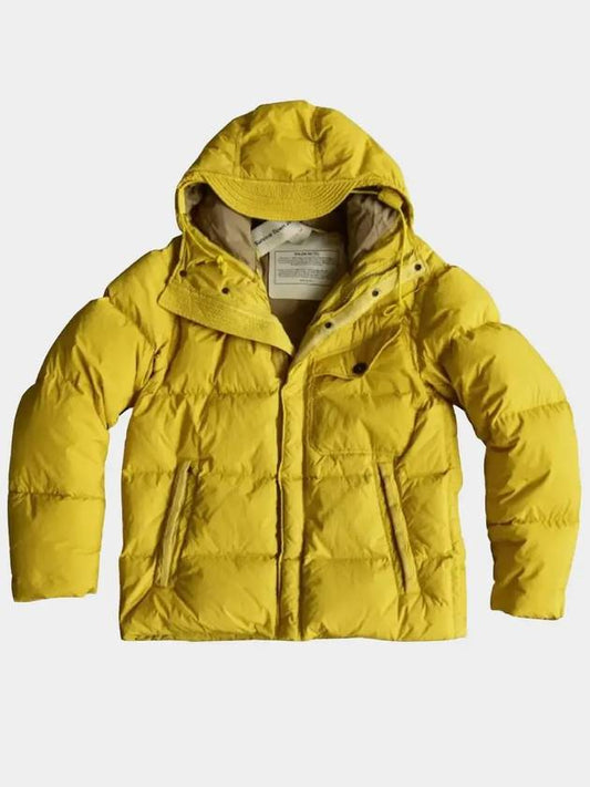 Men's Survival Hood Down Padding Yellow - TEN C - BALAAN 2