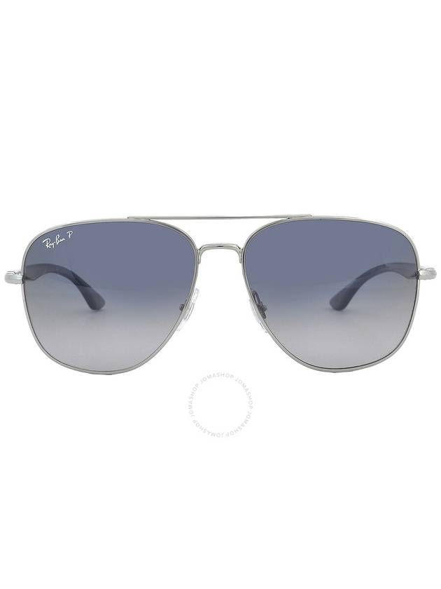 Ray Ban Polarized Blue/Grey Square Unisex Sunglasses RB3683 004/78 59 - RAY-BAN - BALAAN 1