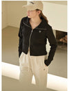 Women's Loving Fleece Two-Way Line Zip-Up Jacket Black - MICANE - BALAAN 3