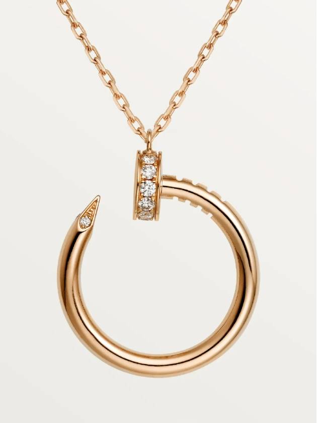 Juste un Clou Necklace Pink Gold Diamond Women Necklace - CARTIER - BALAAN 2