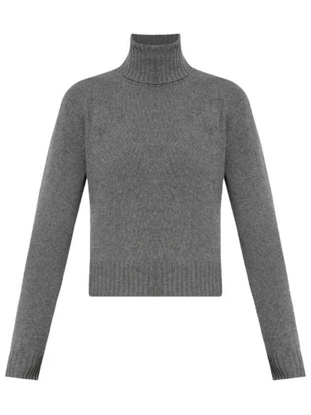 Cashmere Knit Turtleneck Light Grey - AMI - BALAAN 2