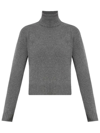 Cashmere Knit Turtleneck Light Grey - AMI - BALAAN 2