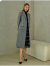 Women's Wool Single Coat Gray - AME - BALAAN 2