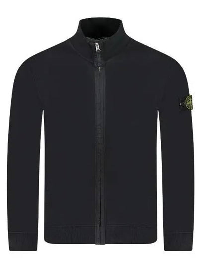 Logo Patch Zipper Zip-Up Jacket Black - STONE ISLAND - BALAAN 2