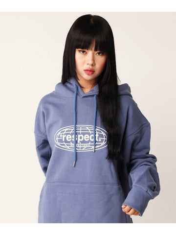 Unisex International Logo Hoodie Blue - RESPECT - BALAAN 1