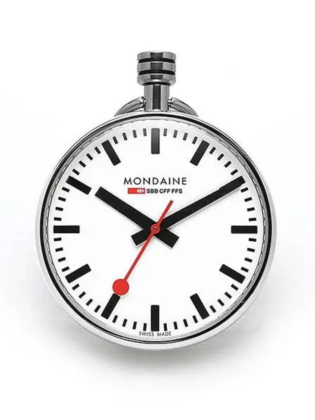 pocket metal watch white - MONDAINE - BALAAN 3