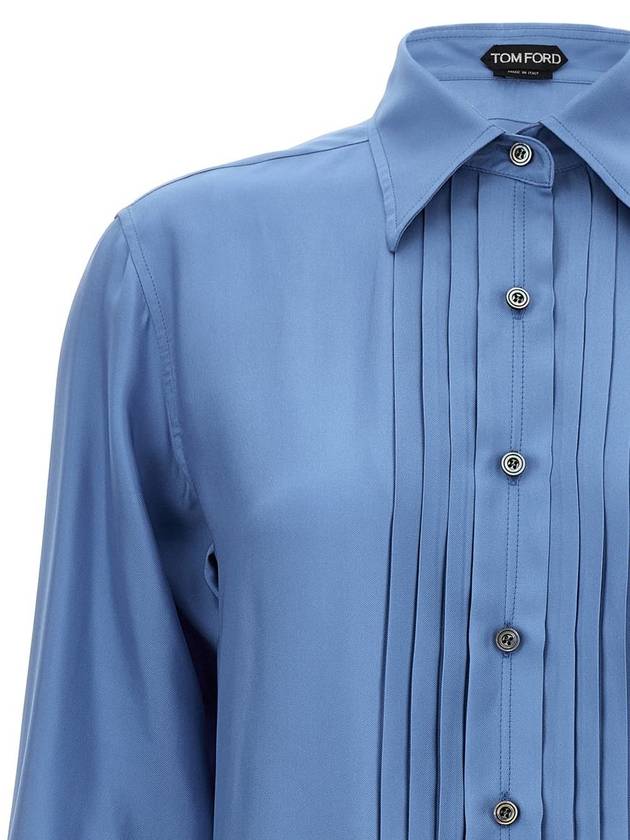 Tom Ford Pleated Plastron Shirt - TOM FORD - BALAAN 3