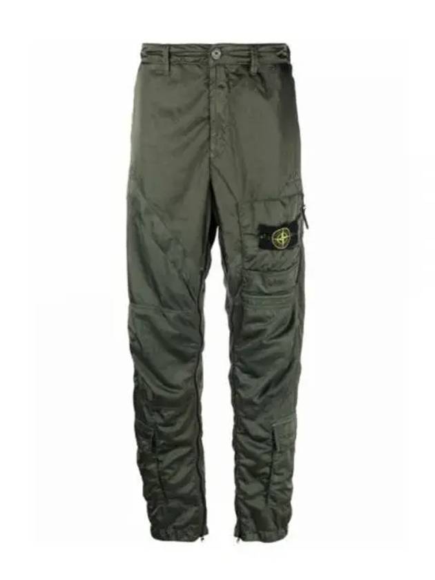 Waffen Nylon Satin Raso Track Pants Khaki - STONE ISLAND - BALAAN 2