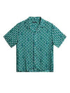 Donso Airy Island Geo Short Sleeve Shirt Blue - J.LINDEBERG - BALAAN 2