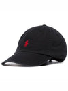 Red Pony Embroidery Ball Cap Black - POLO RALPH LAUREN - BALAAN.