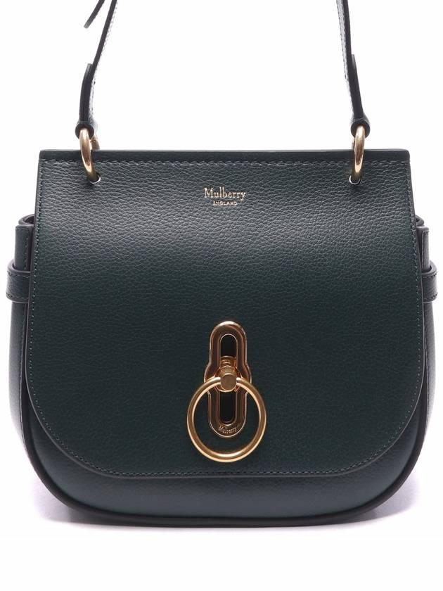 Amberley Classic Satchel Small Grain Shoulder Bag Dark Green - MULBERRY - BALAAN 3