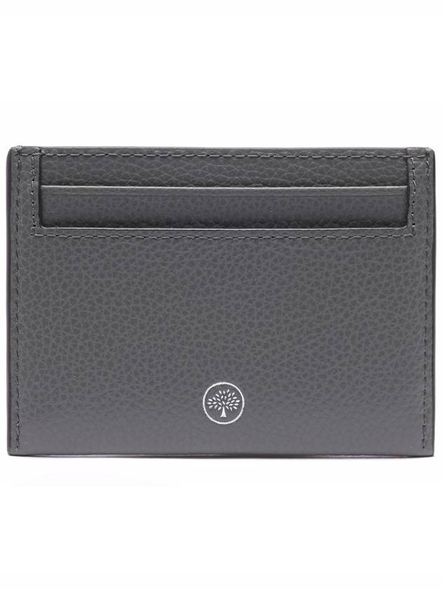 Continental Classic Small Grain Leather Card Wallet Charcoal - MULBERRY - BALAAN 5