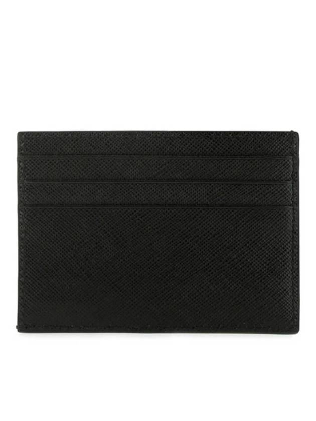 Saffiano Leather Card Wallet Black - PRADA - BALAAN 3