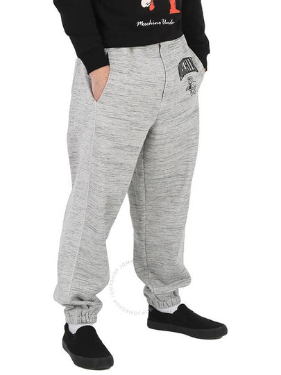 Moschino Grey College Logo Print Sweatpants, Brand Size 46 (Waist Size 30