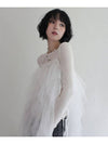 Airy Tulle Lace Dress for Layering WHITE Women s Long One Piece - RUBATI - BALAAN 4