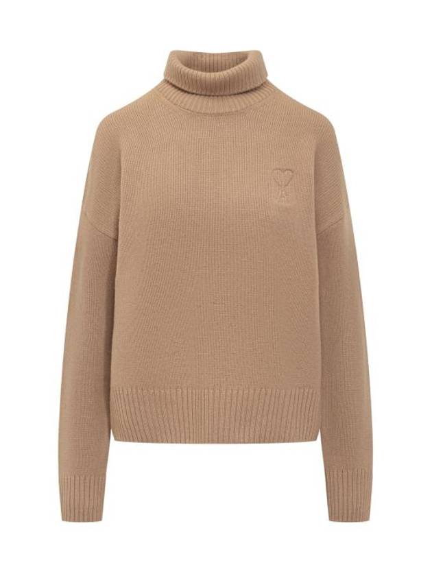 embossed logo turtleneck green nude - AMI - BALAAN 2